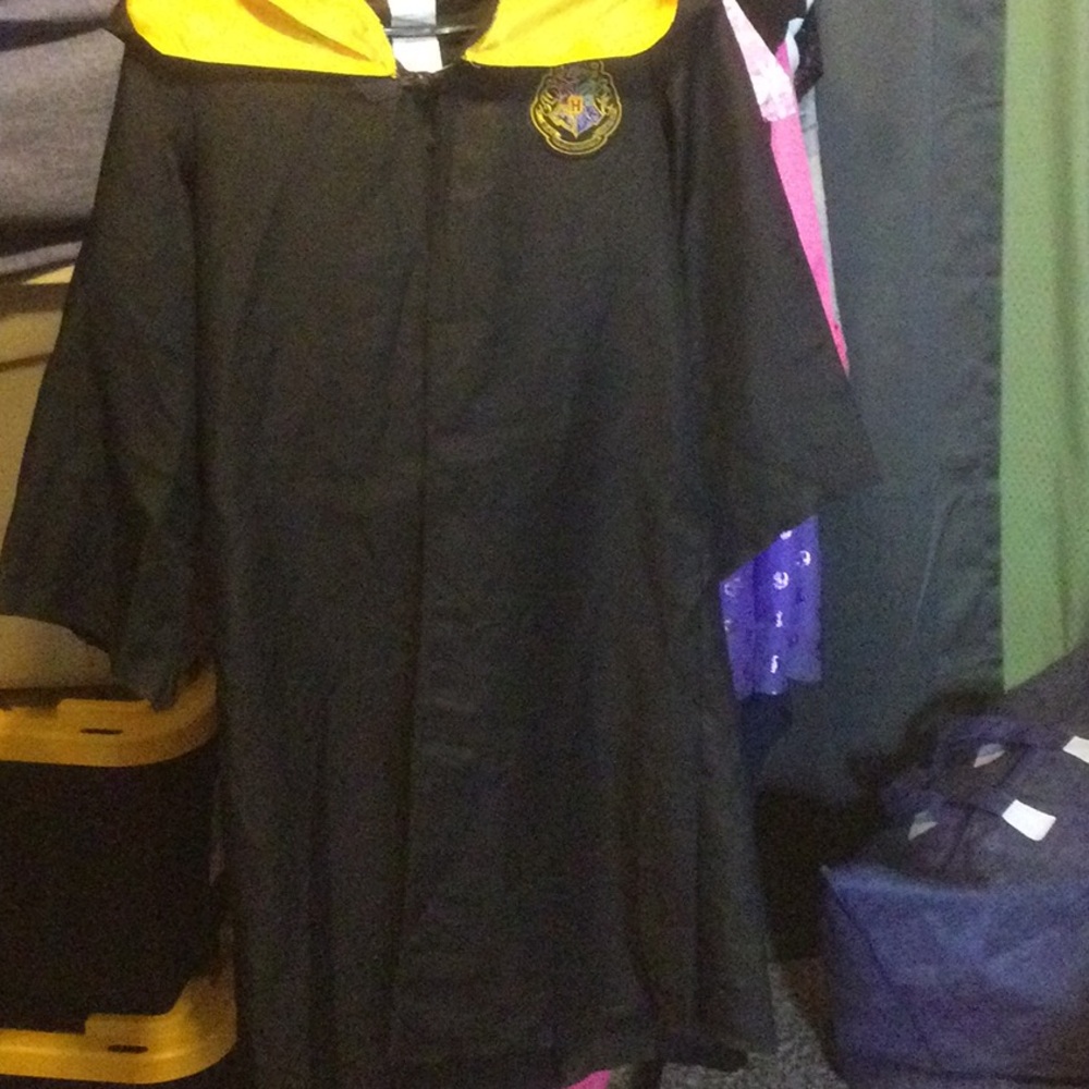 Harry Potter robe with huge hood, graduation , kids 7-10